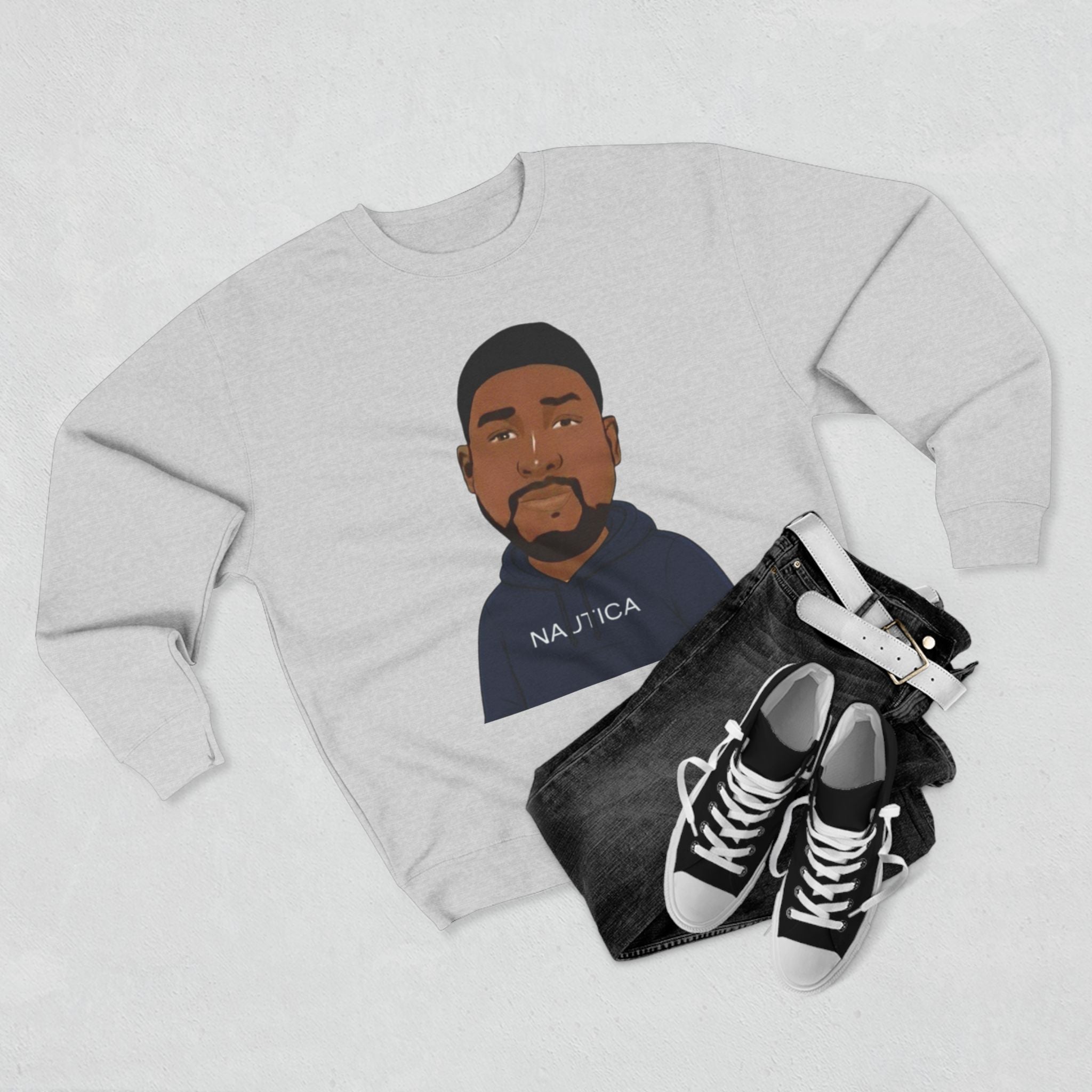 Unique Custom Graphic, Crew Neck Sweatshirt,