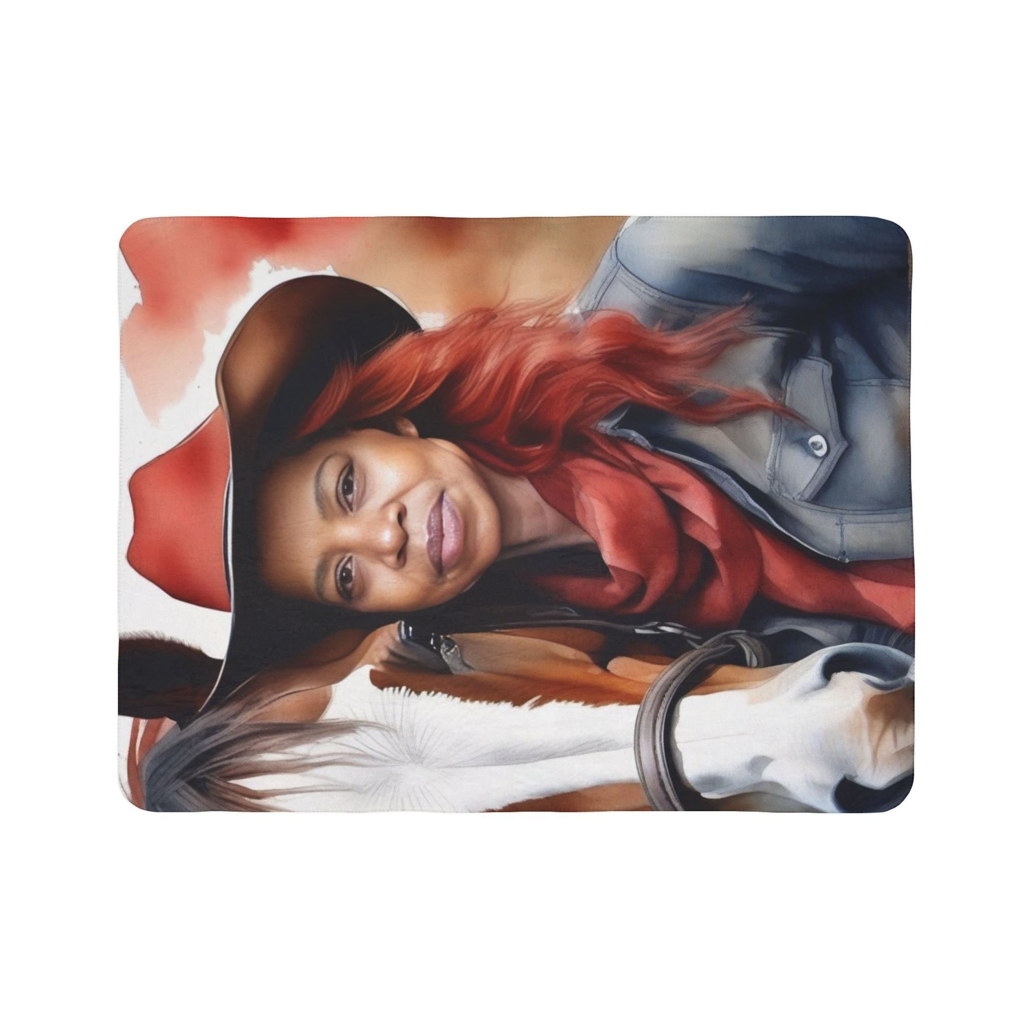 Custom Photo Fleece Sherpa Blanket