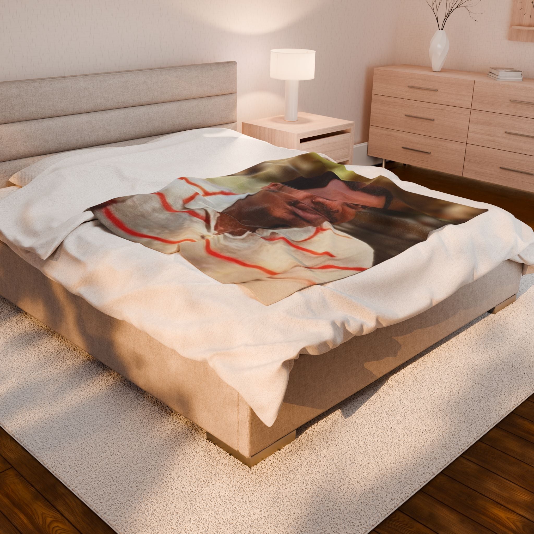 Custom Photo Design Velveteen Plush Blanket