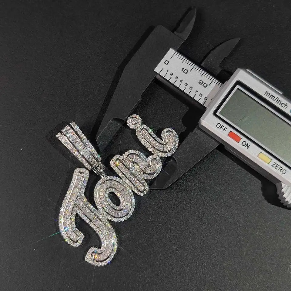 Iced Out Name Pendent