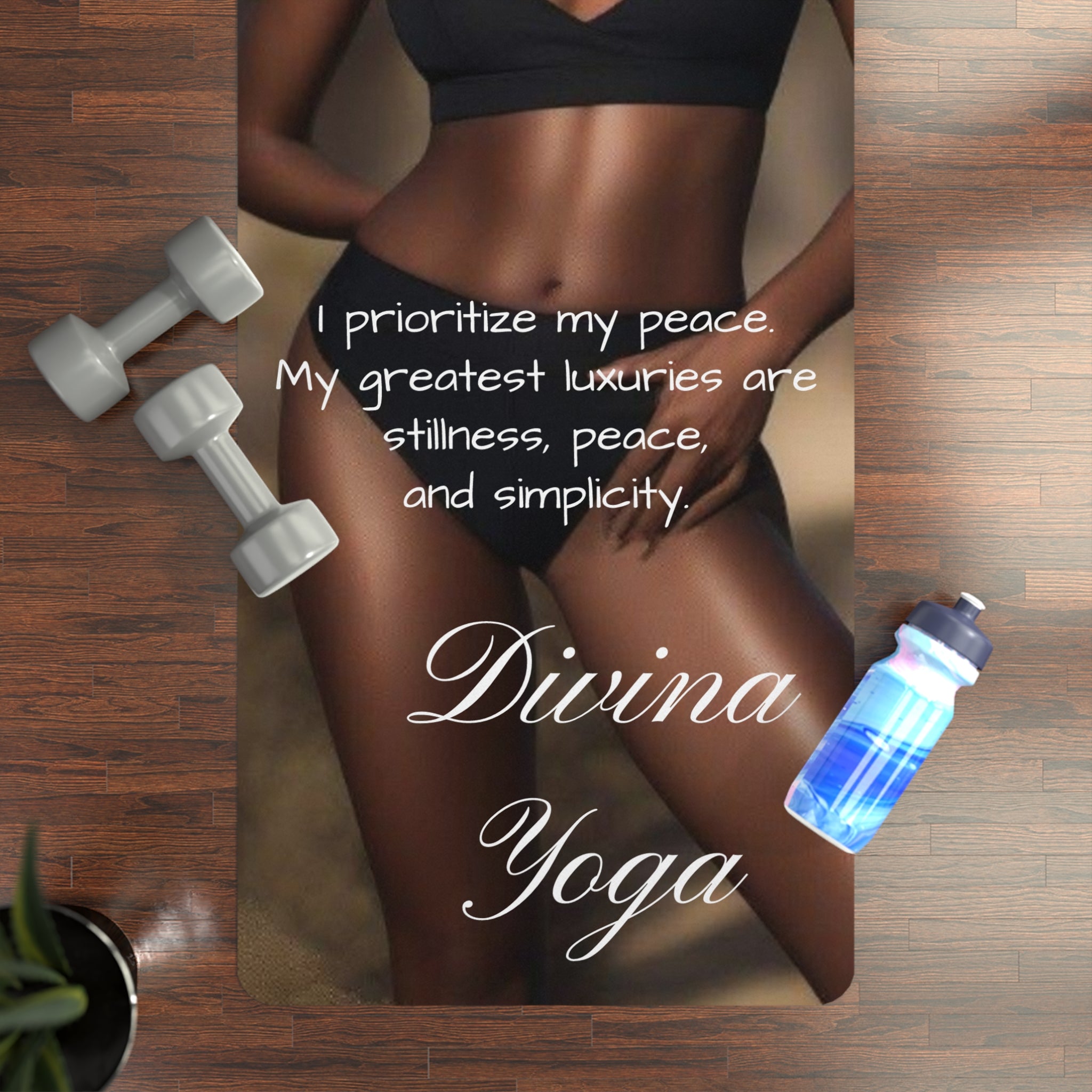 Divina Rubber Yoga Mat - Non-Slip Design for Comfortable Practice