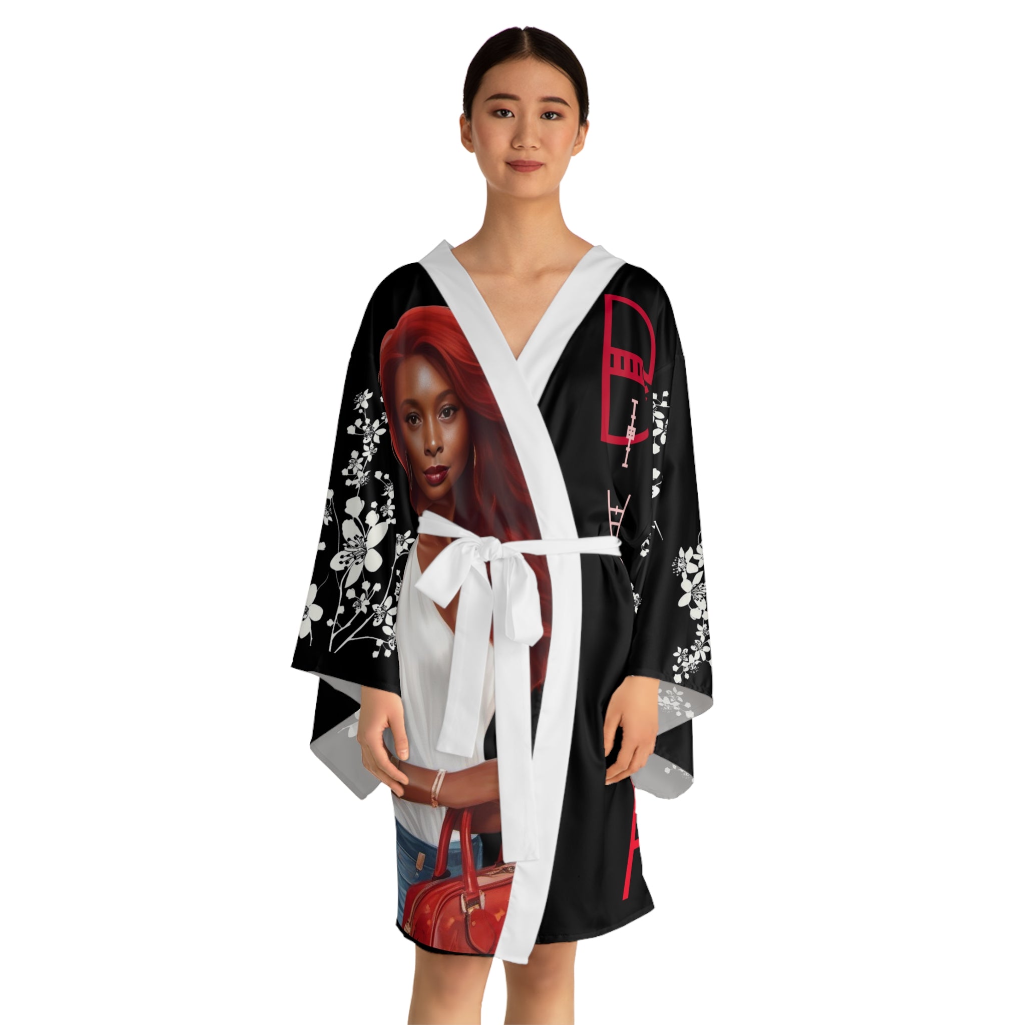 Kimono Robe, Elegant Long Sleeve