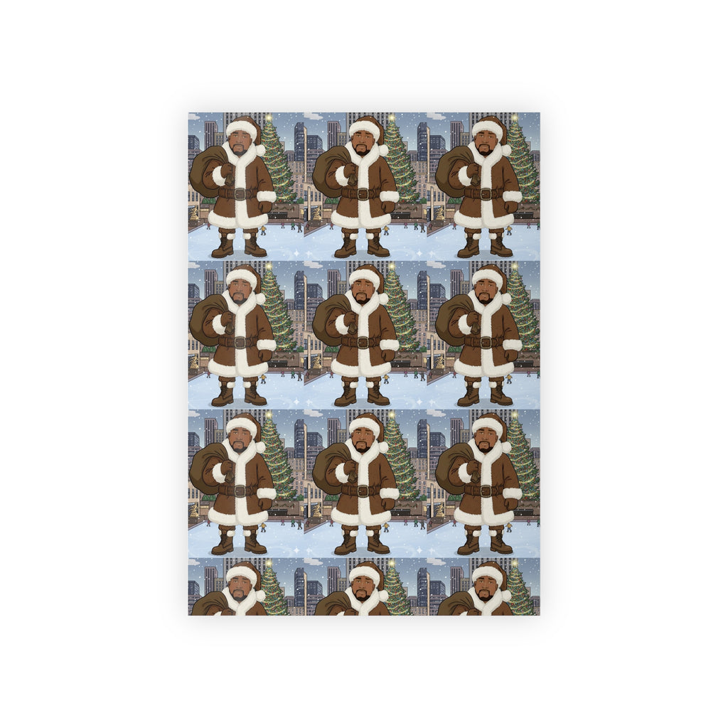 Custom Santa Gift Wrap Roll —