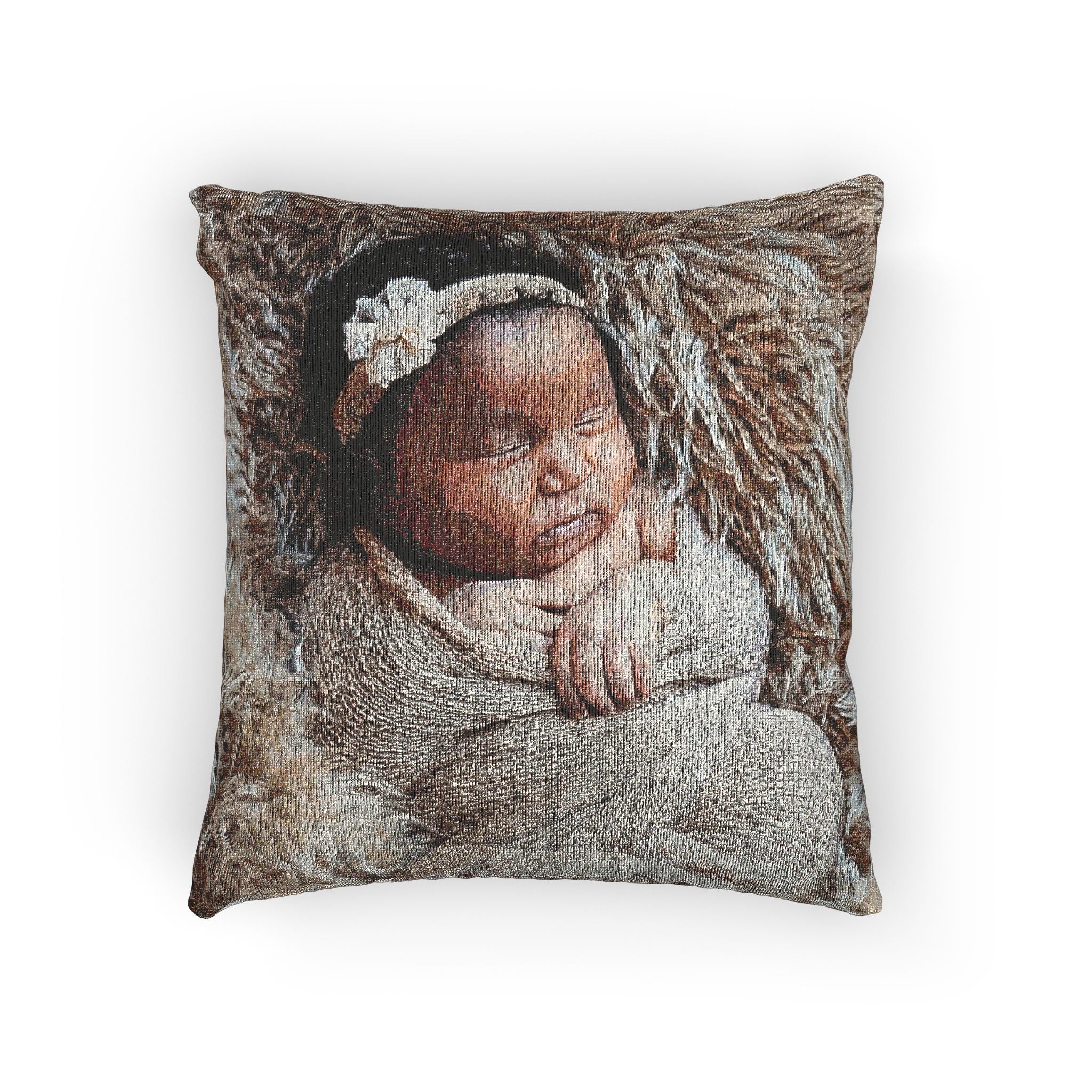 Custom Artistic Woven Pillow -