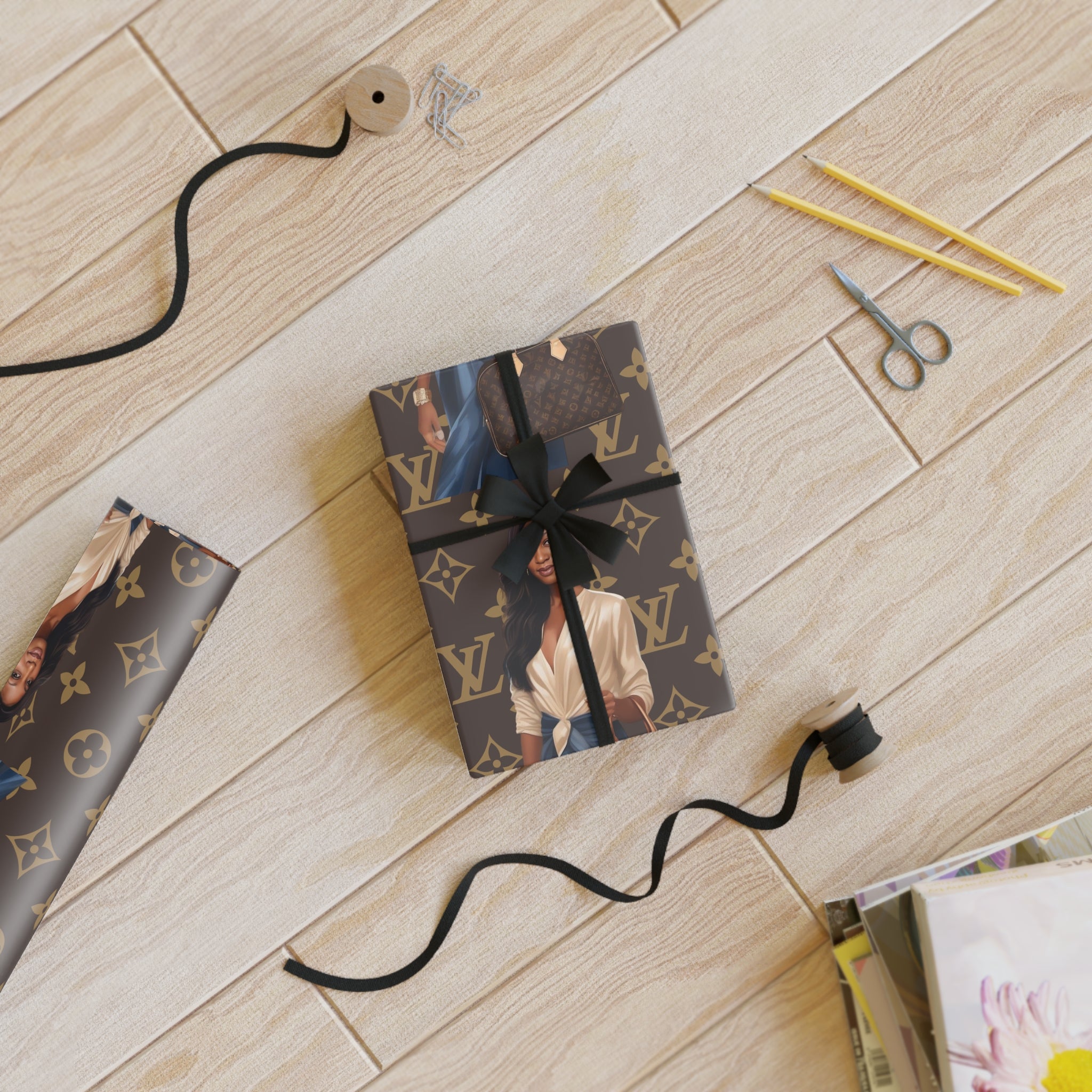 Gift Wrapping Paper Rolls, 1pc