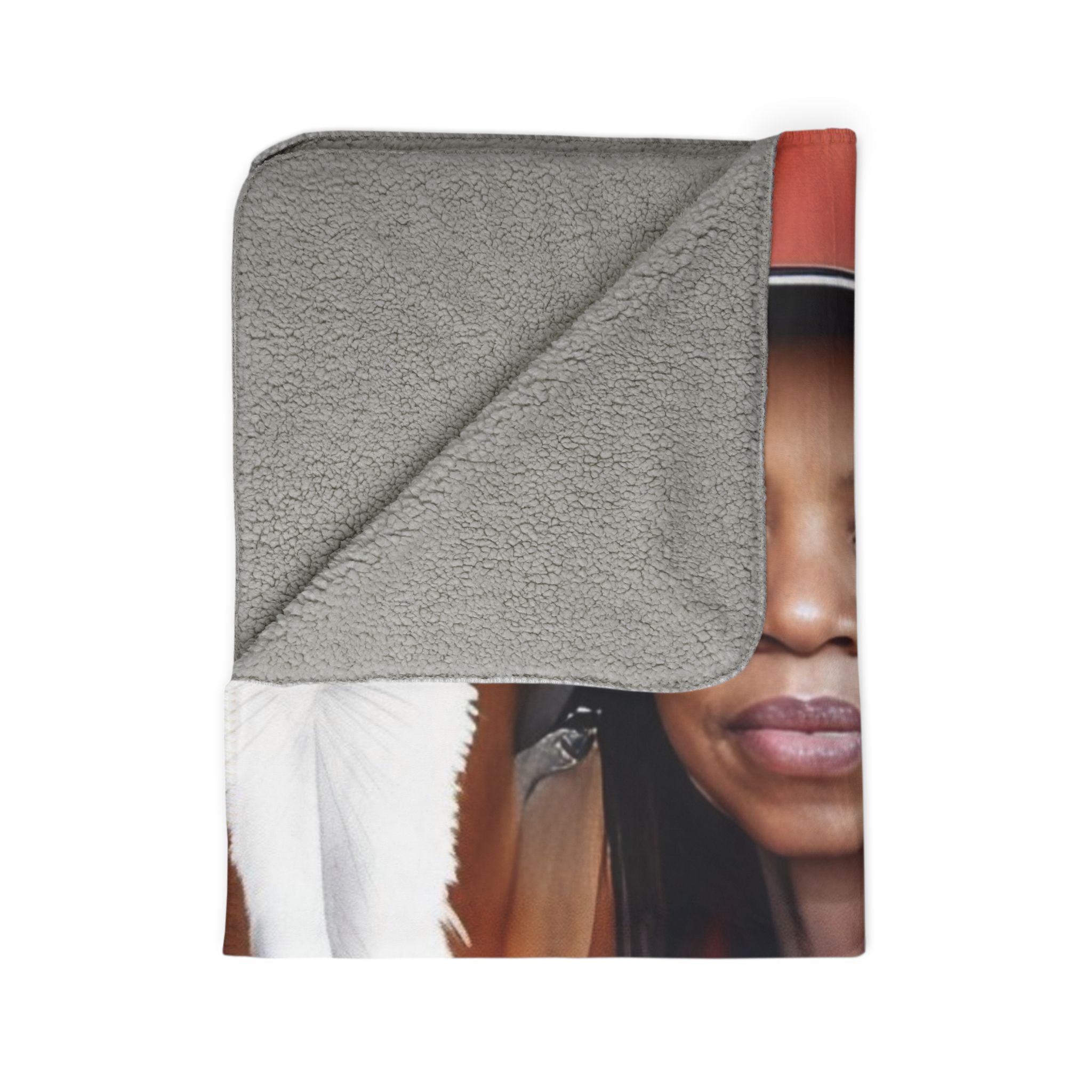 Custom Photo Fleece Sherpa Blanket