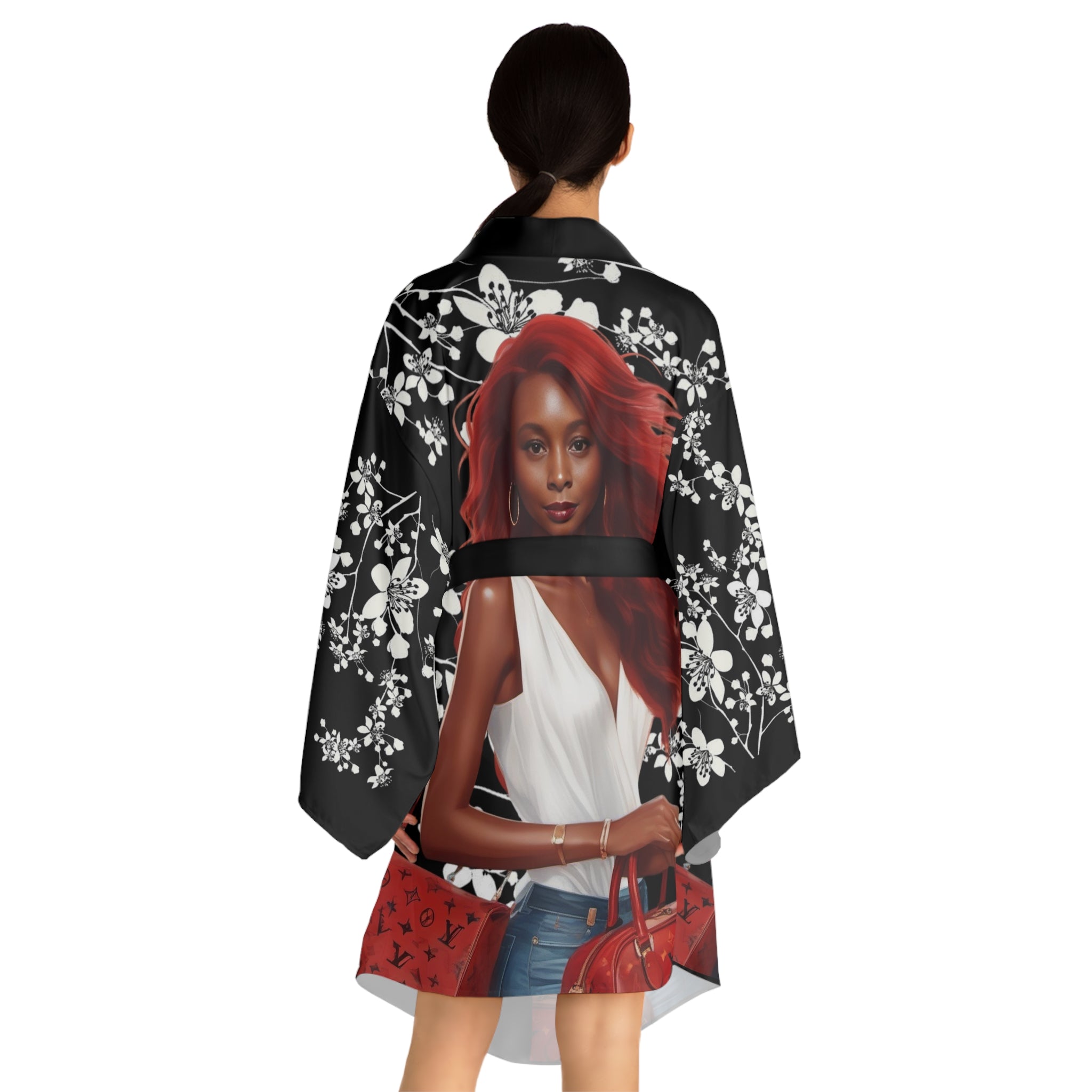 Kimono Robe, Elegant Long Sleeve