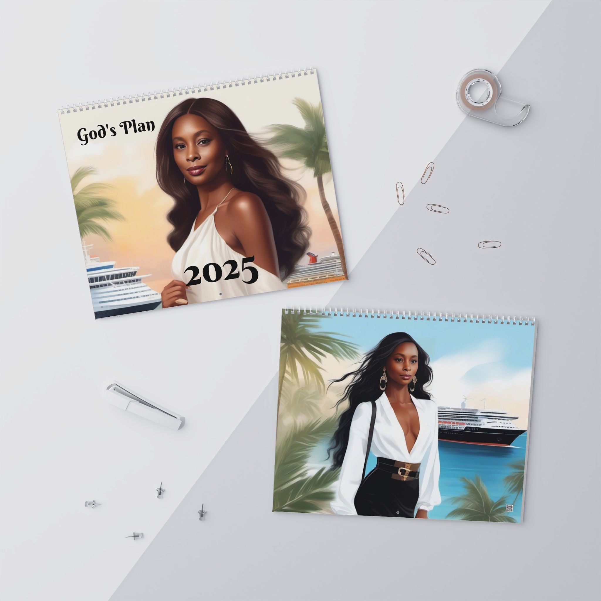 Elegant Wall Calendar 2025 - Stylish Art for Home & Office