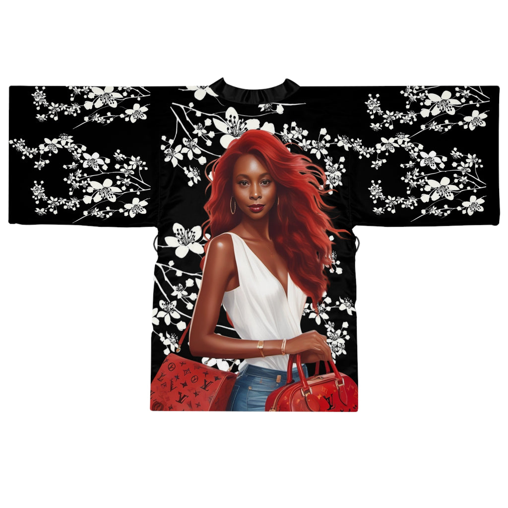 Kimono Robe, Elegant Long Sleeve