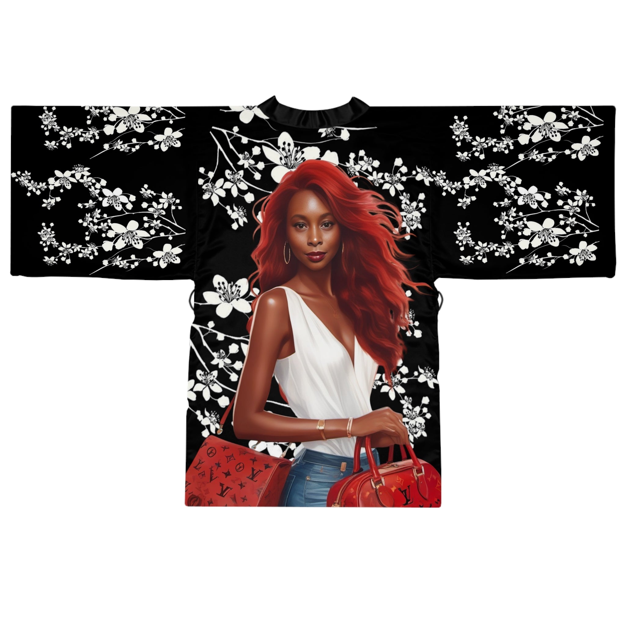 Kimono Robe, Elegant Long Sleeve