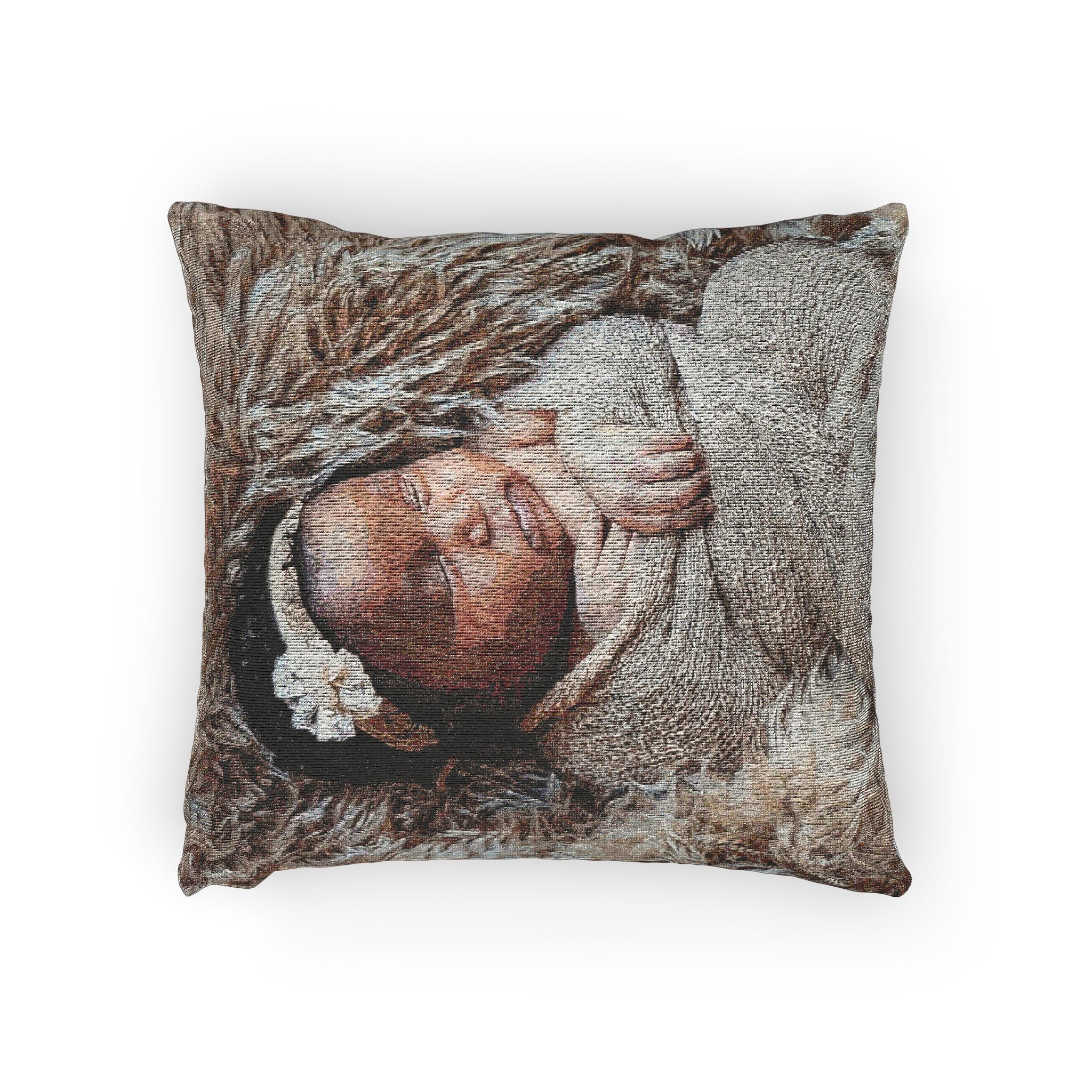 Custom Artistic Woven Pillow -