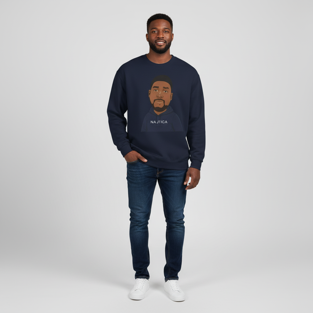 Unique Custom Graphic, Crew Neck Sweatshirt,