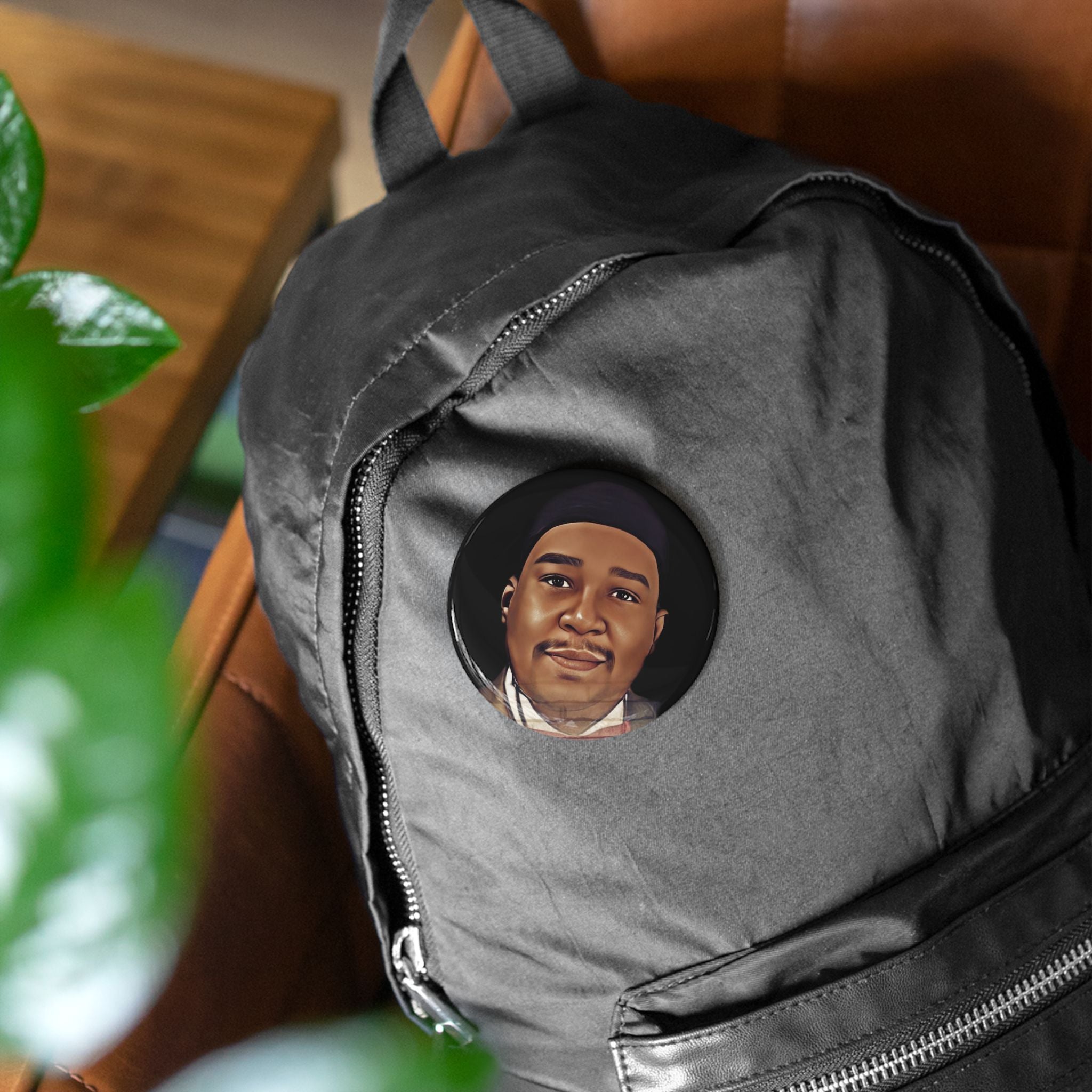 Personalized Round Pins - Custom Portrait Button for Fashion Lovers