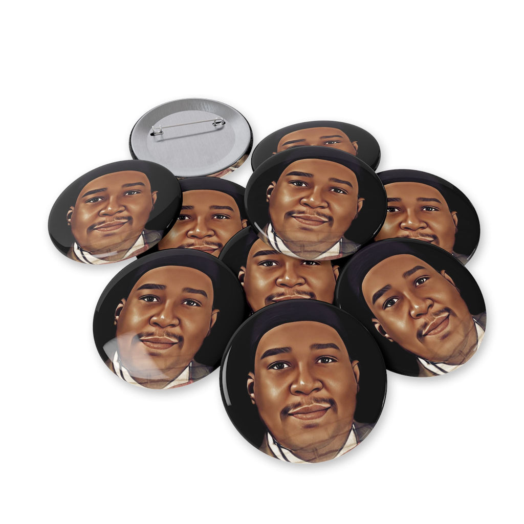 Personalized Round Pins - Custom Portrait Button for Fashion Lovers