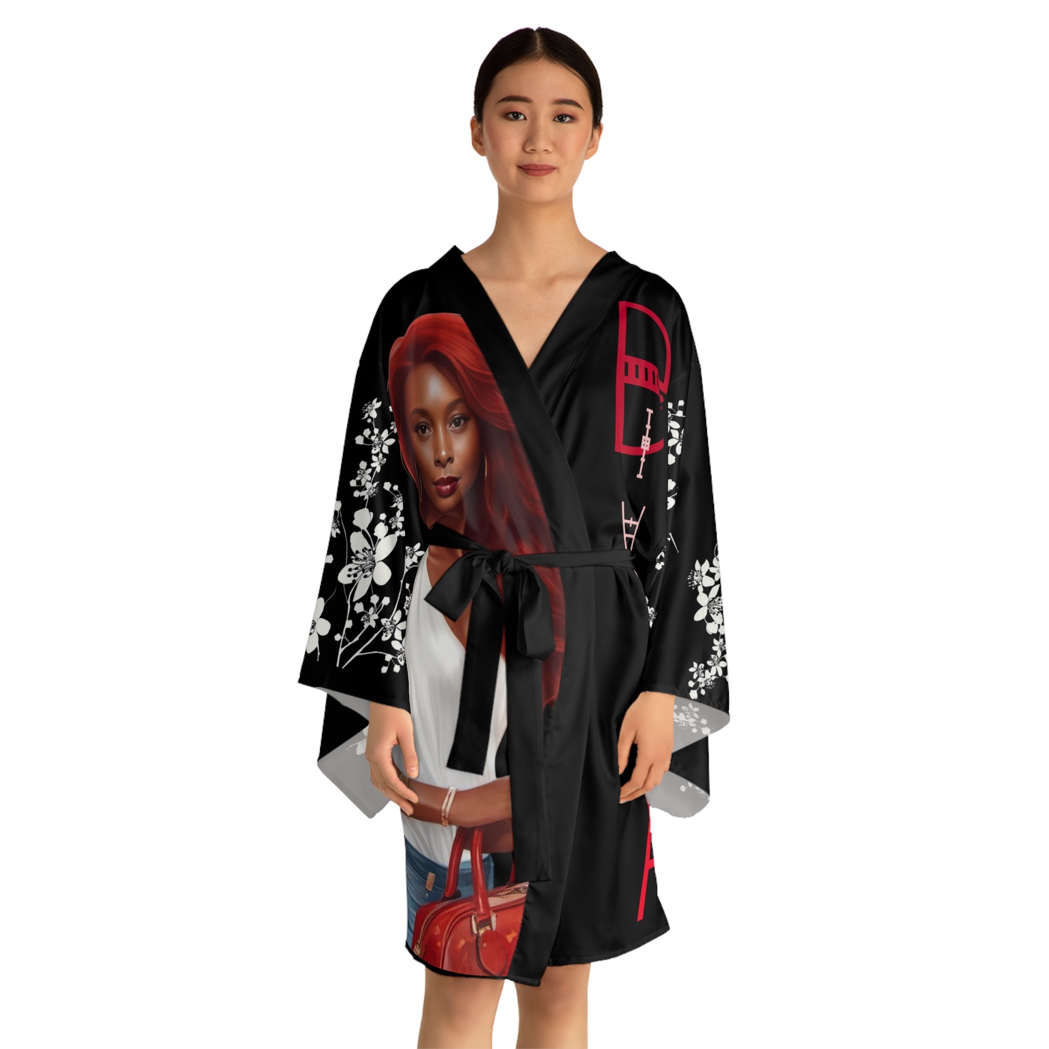 Kimono Robe, Elegant Long Sleeve