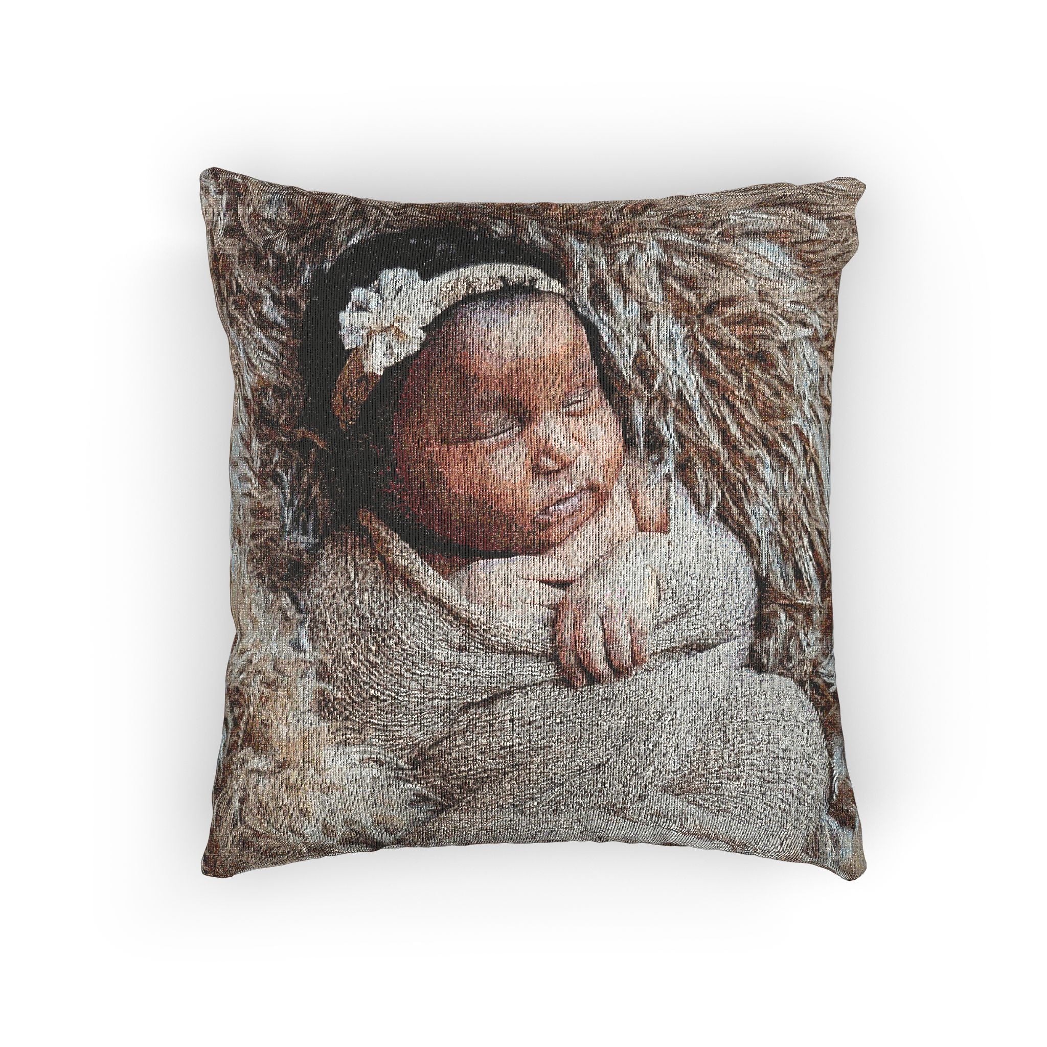 Custom Artistic Woven Pillow -
