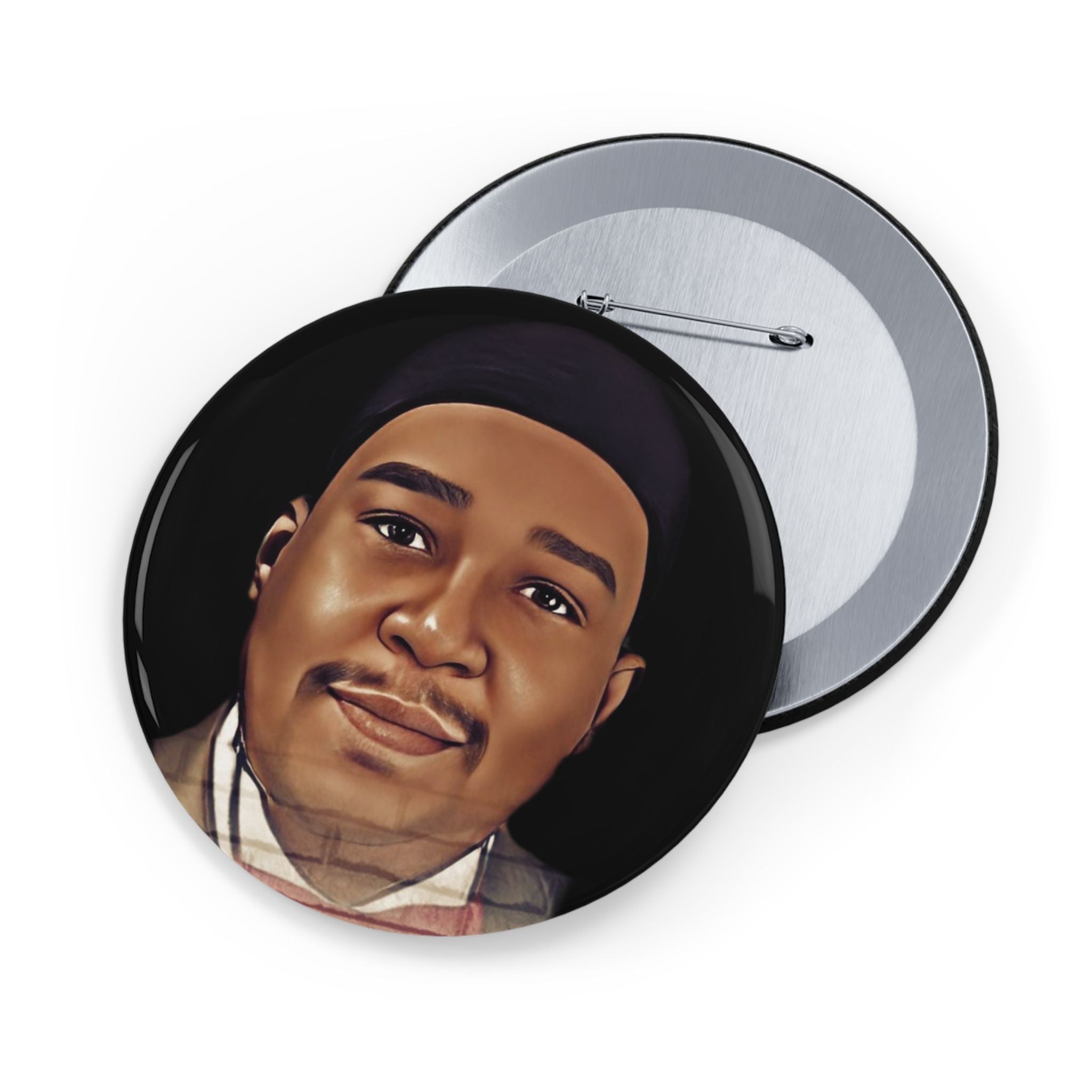 Personalized Round Pins - Custom Portrait Button for Fashion Lovers