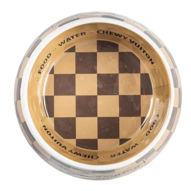 CHEWY VUITTON Pet Feeding set