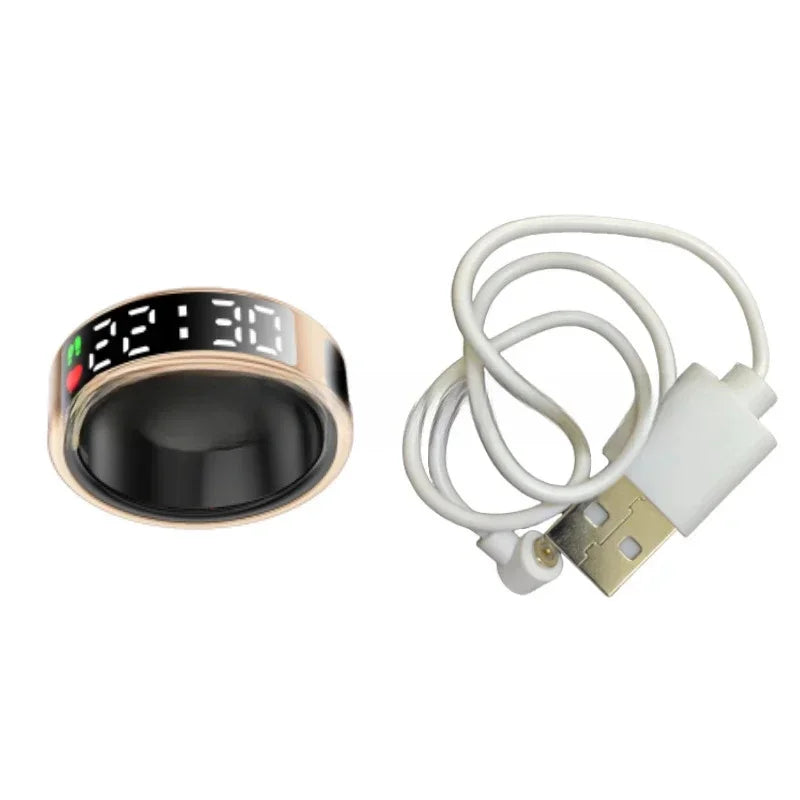 2025 SR08 Smart Ring Men's and Women's Heart Rate Blood Oxygen Monitor Health Monitoring IP68 waterproof Multi-exercise mode