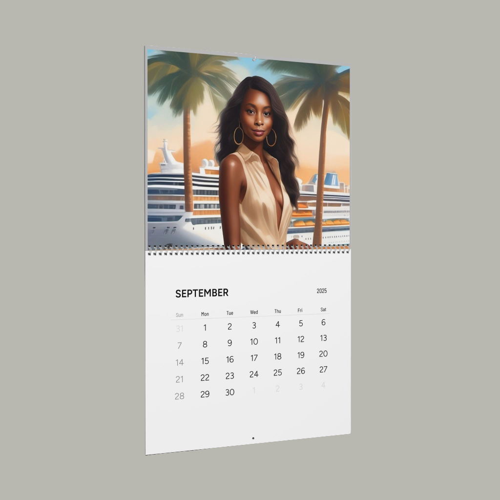 Elegant Wall Calendar 2025 - Stylish Art for Home & Office