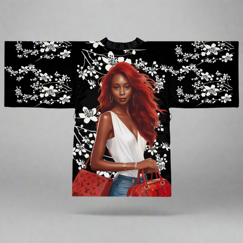 Kimono Robe, Elegant Long Sleeve