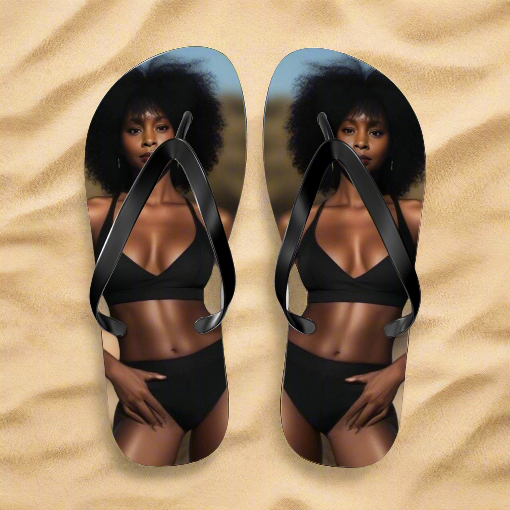 Stylish Flip Flops with Bold Fashion Design - Perfect for Summer Vibes