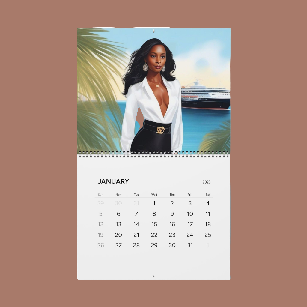 Elegant Wall Calendar 2025 - Stylish Art for Home & Office
