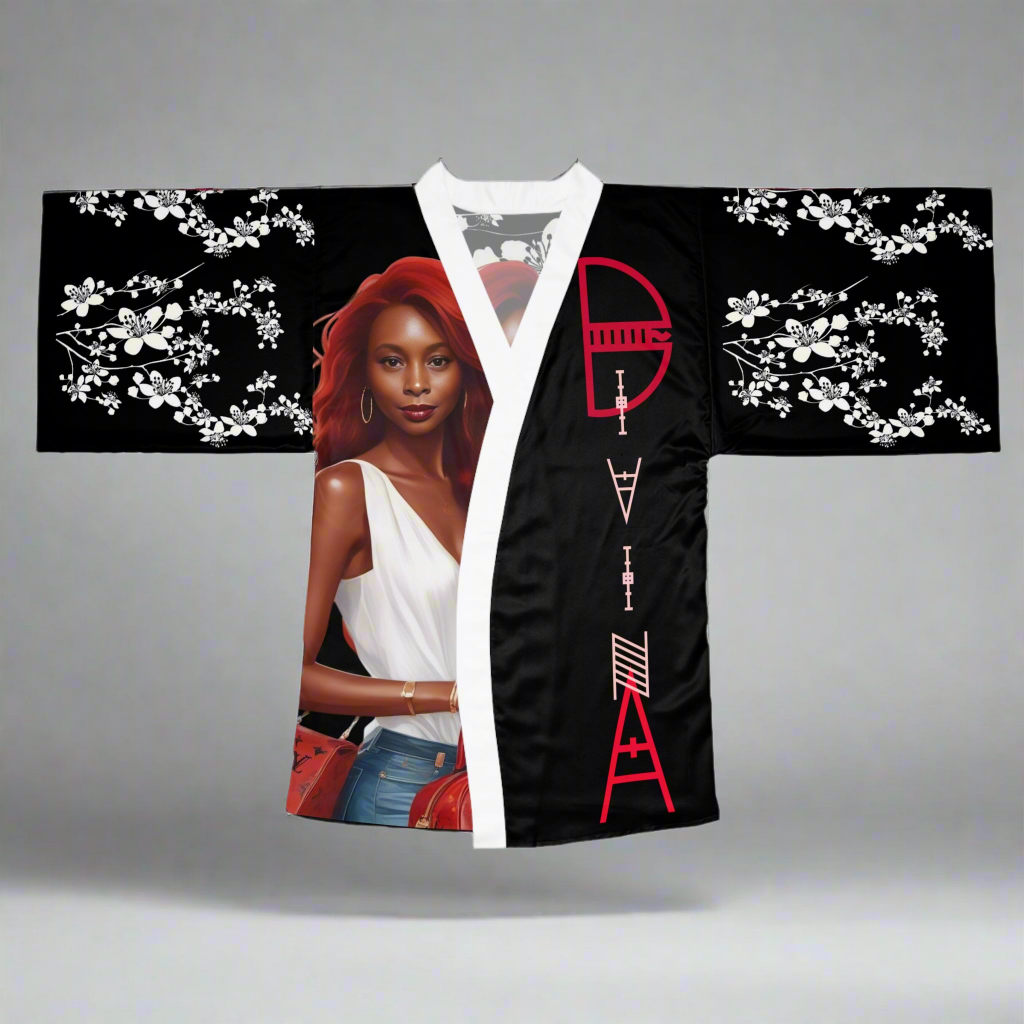 Kimono Robe, Elegant Long Sleeve