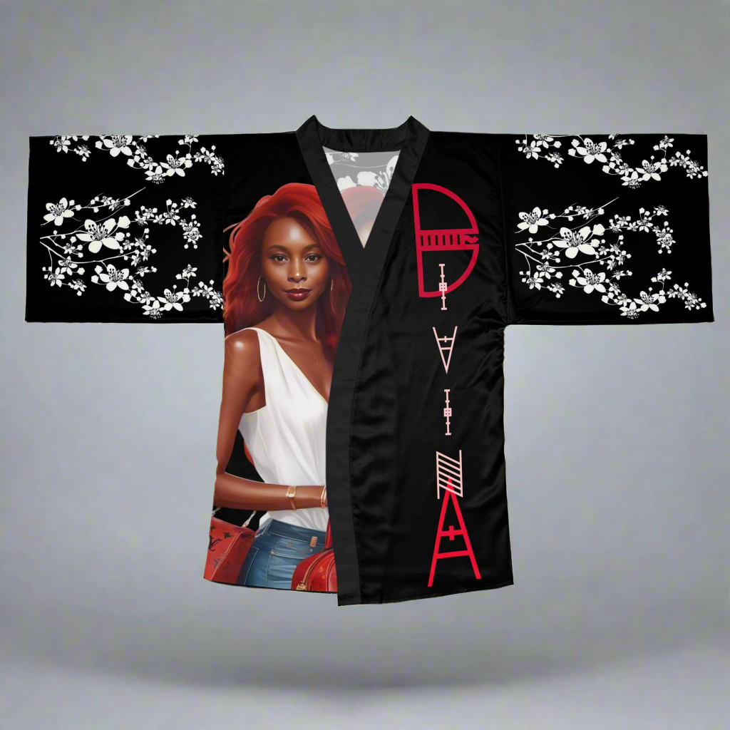 Kimono Robe, Elegant Long Sleeve