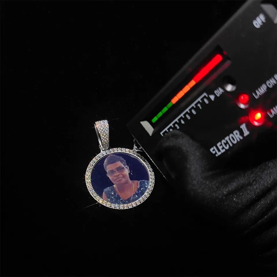 925SS Moissanite VVS Icy Memorial Photo Pendent