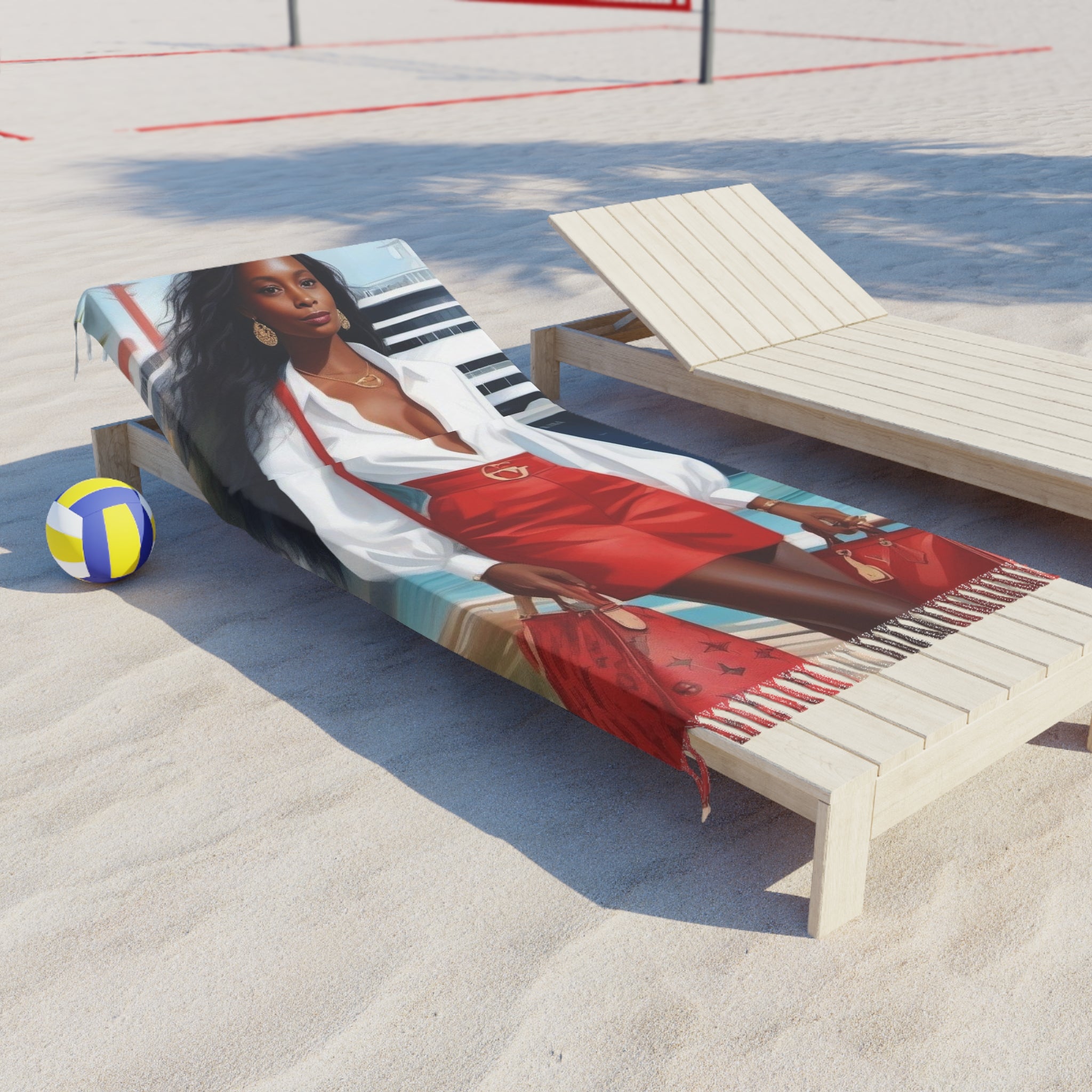 Custom Photo Boho Beach Towel -