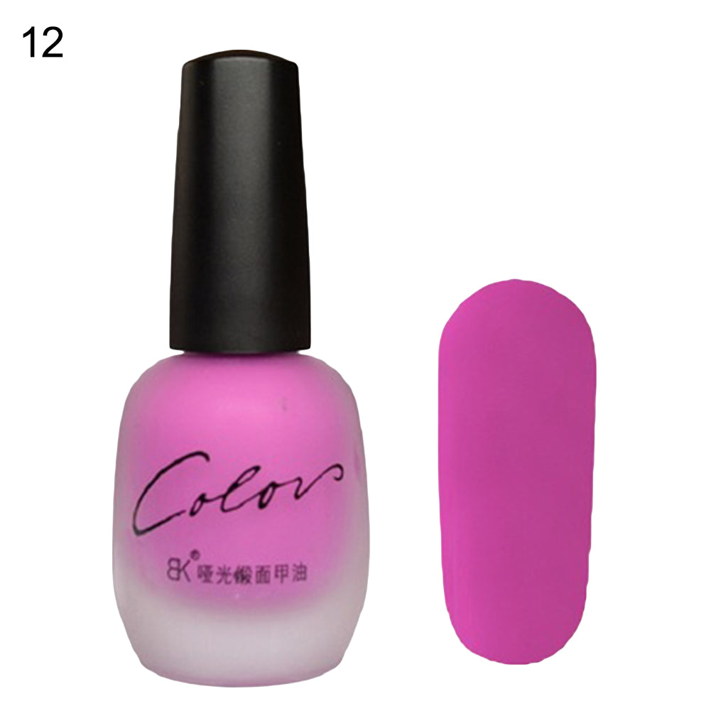 Fashion Women Matte Long Lasting Nail Polish Wedding Party Nail Art DIY Varnish