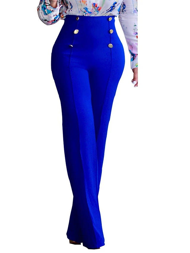 Formal Affair  Bootcut / Wide Leg Pants Black Fuchsia Wine L XL XXL