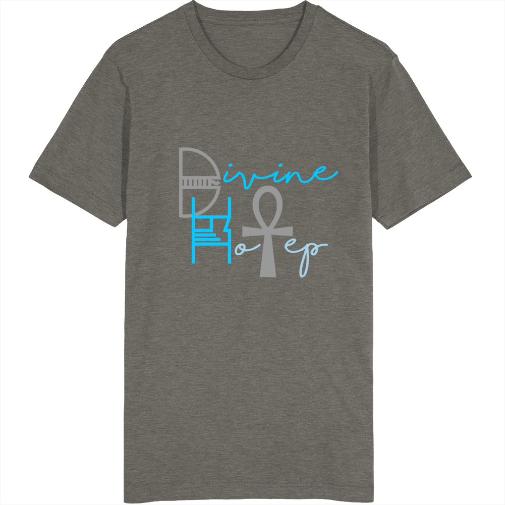 Divine Hotep Grey Blue Signature Collection T Shirt / Hat