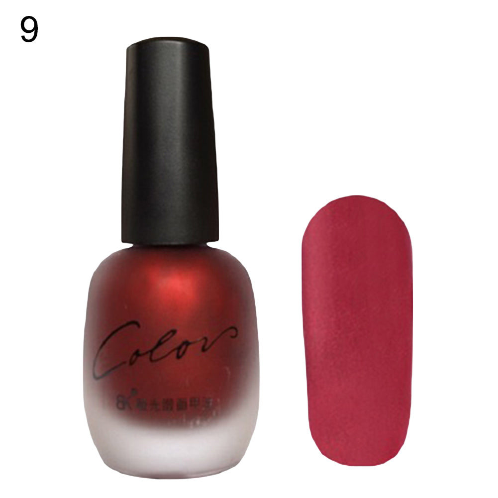 Fashion Women Matte Long Lasting Nail Polish Wedding Party Nail Art DIY Varnish
