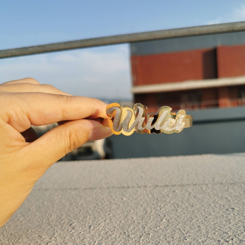 Customize This Name Bangle Custom  Bangle Bracelet