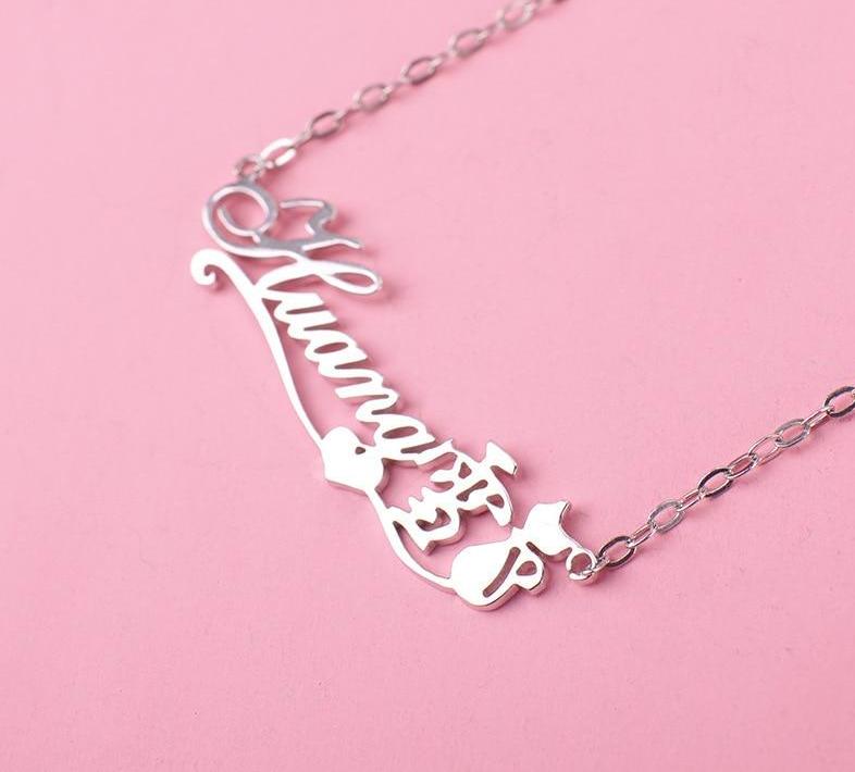 Customize This 925 Silver Personalized Custom Name Necklace