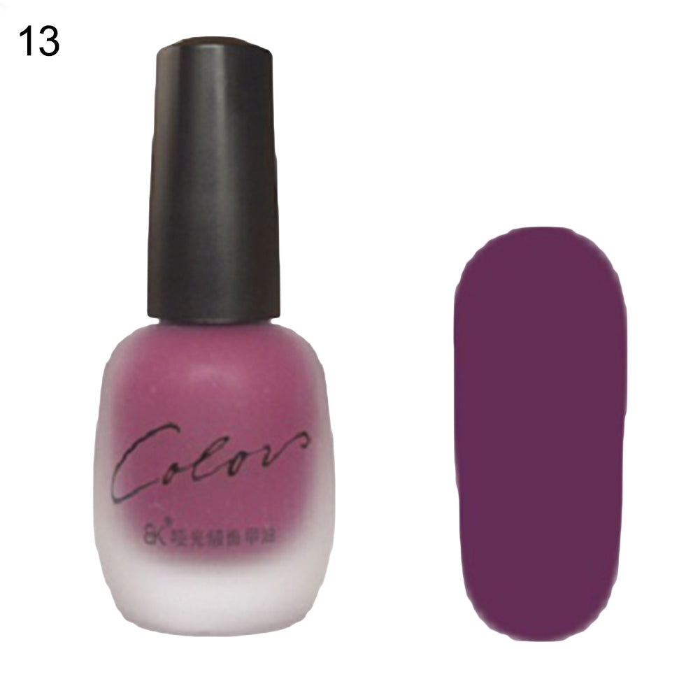 Fashion Women Matte Long Lasting Nail Polish Wedding Party Nail Art DIY Varnish
