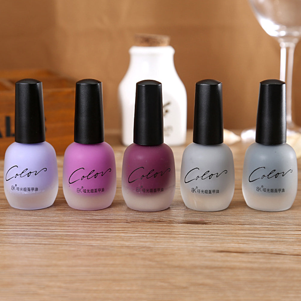 Fashion Women Matte Long Lasting Nail Polish Wedding Party Nail Art DIY Varnish