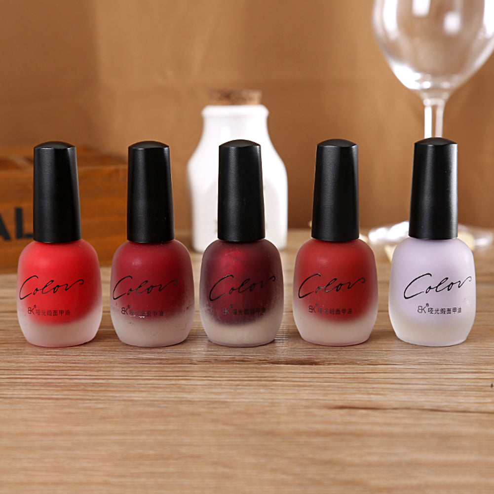 Fashion Women Matte Long Lasting Nail Polish Wedding Party Nail Art DIY Varnish