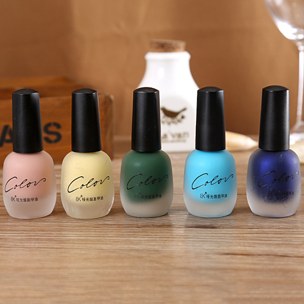 Fashion Women Matte Long Lasting Nail Polish Wedding Party Nail Art DIY Varnish