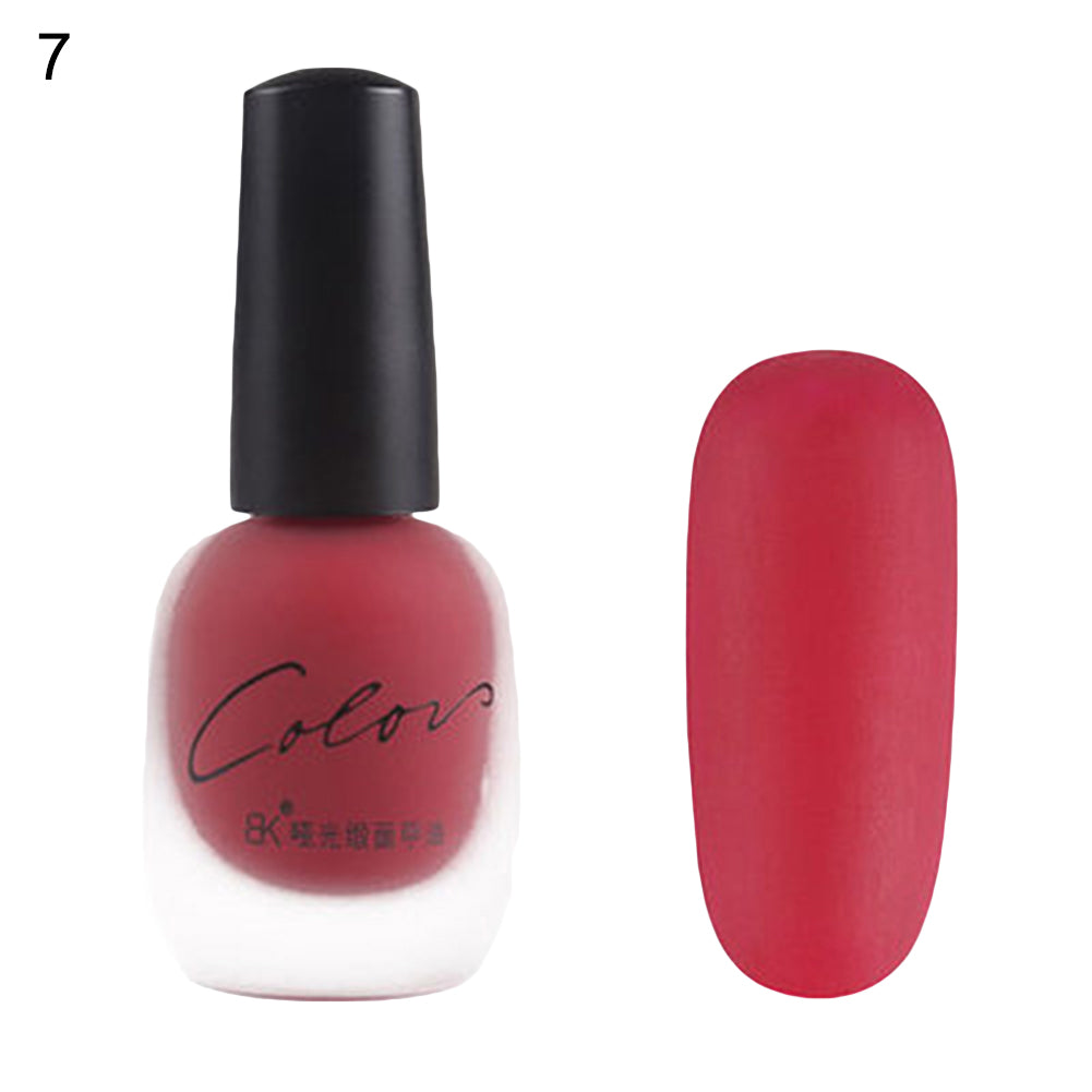 Fashion Women Matte Long Lasting Nail Polish Wedding Party Nail Art DIY Varnish