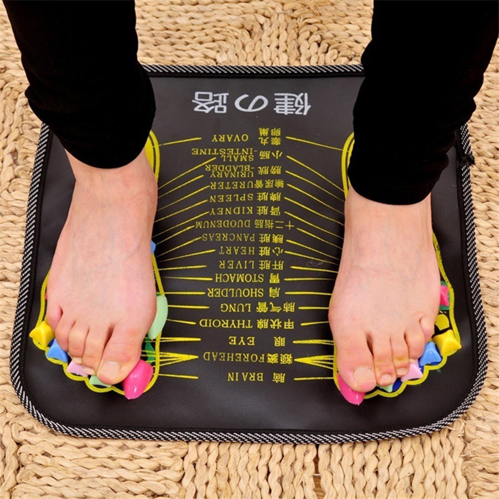 Foot Massager Mat Reflexology Walk Stone Pain Relieve Leg Mat Health Care Pad