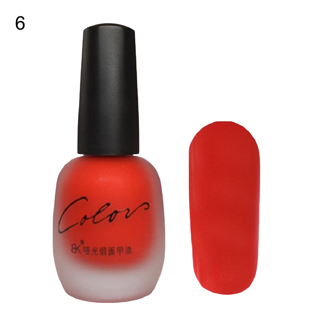 Fashion Women Matte Long Lasting Nail Polish Wedding Party Nail Art DIY Varnish