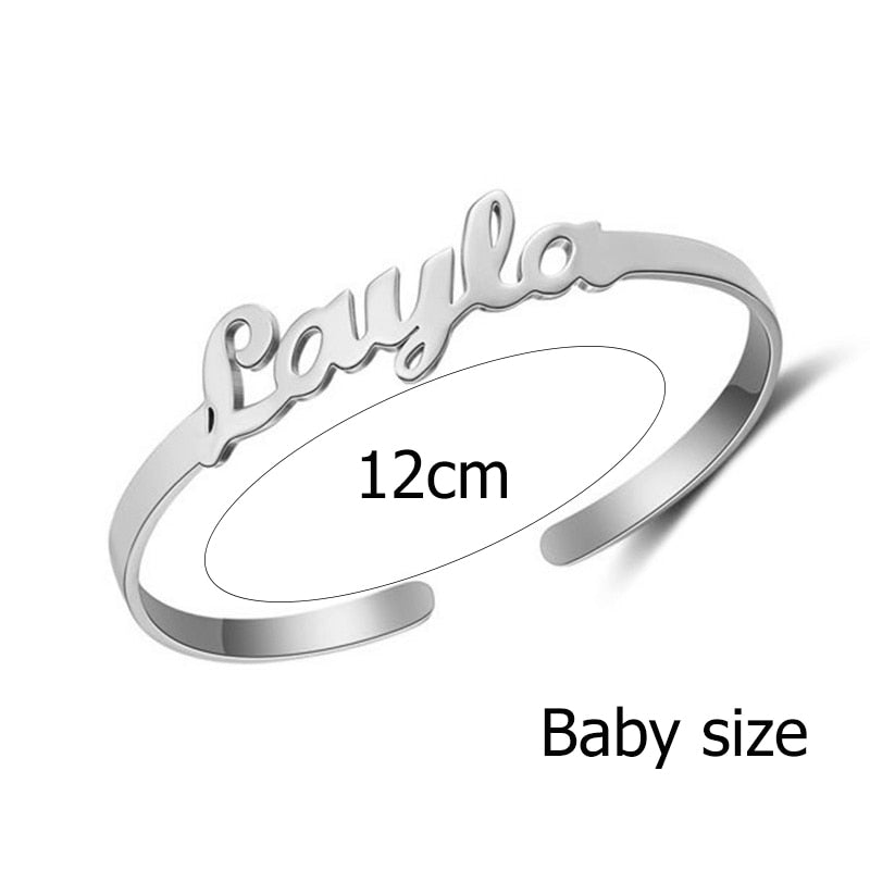 Customize This Nameplate Bracelet for  Baby Women and Men