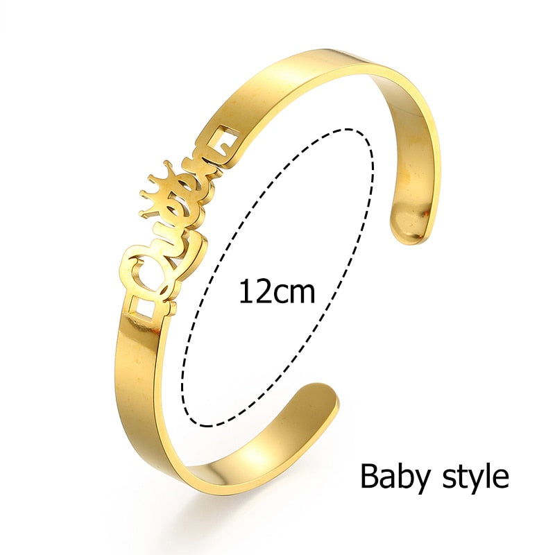 Customize This Nameplate Bracelet for  Baby Women and Men