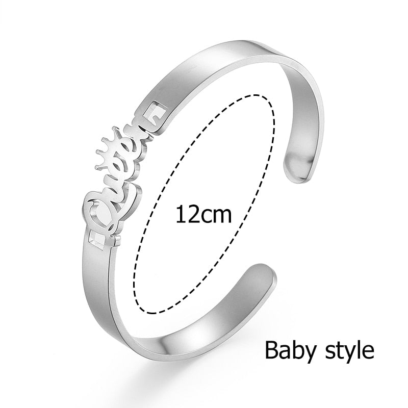 Customize This Nameplate Bracelet for  Baby Women and Men