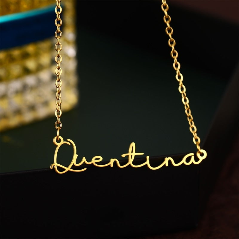 Customize This Cursive Hanndwriting Necklaces  SALE!