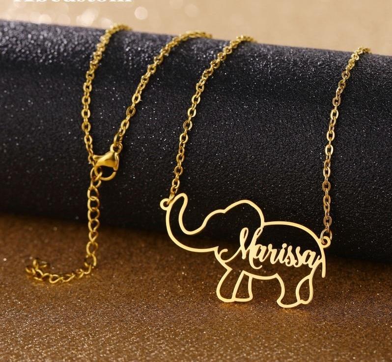 Customize This Personalized Elephant Pendant