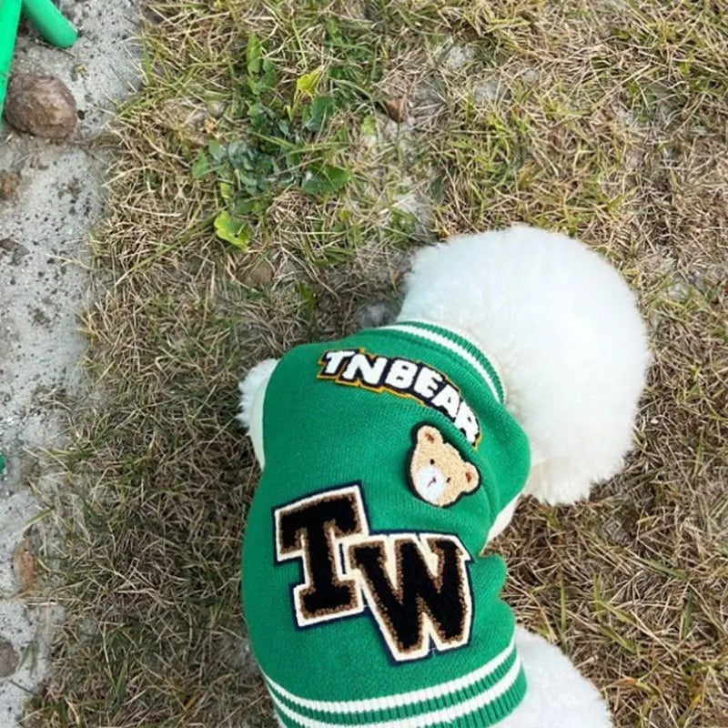 Bark Varsity Jacket Clothes Cute Dog Clothes